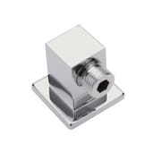 Gomito d' Uscita Rotondo in Ottone - Cromato - Kubix