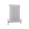 Radiatore a Colonna Orizzontale Tradizionale - Pannello Doppio - Bianco - 600mm x 425mm - Regent