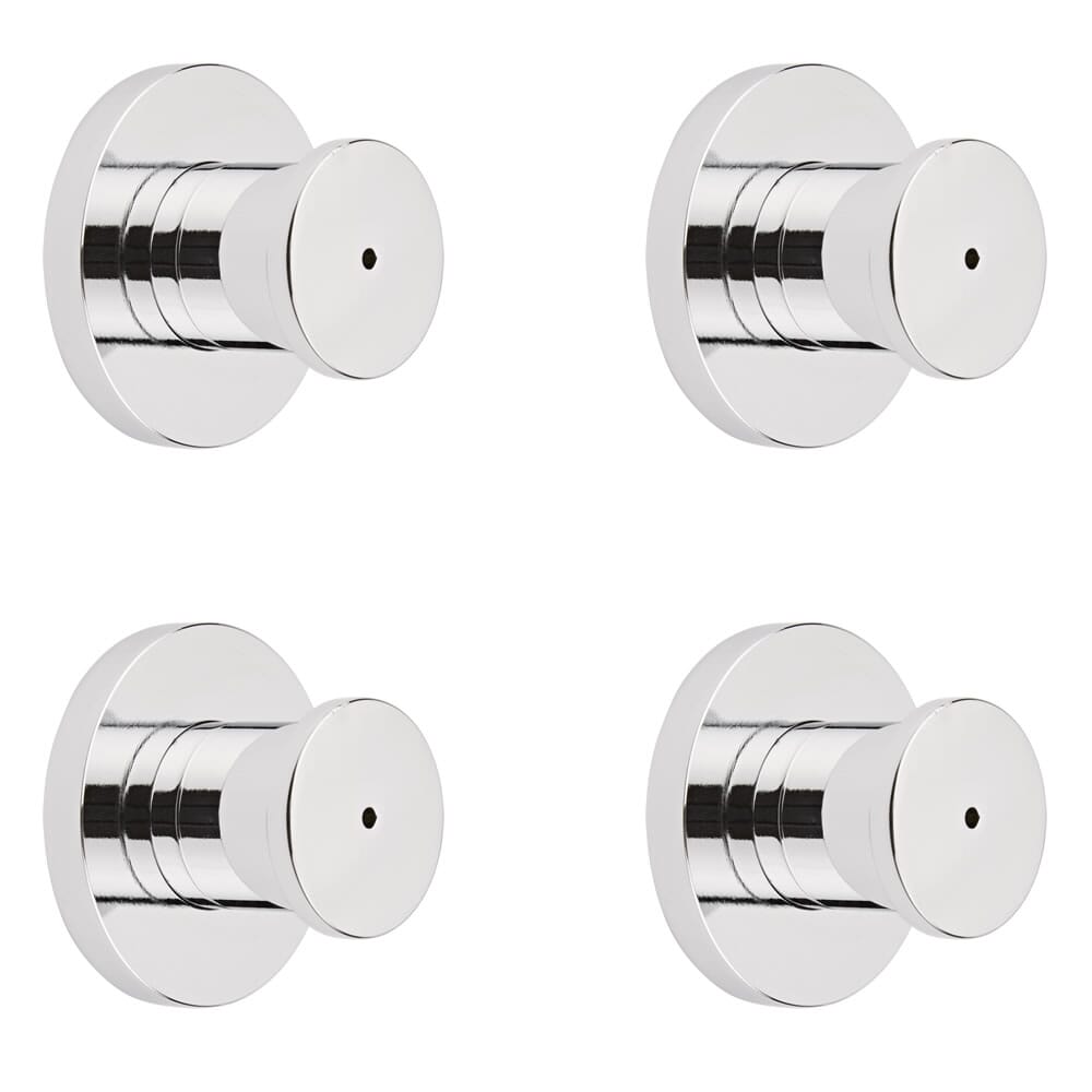 Set da 4 Idrogetti Nebulizzatori Doccia con Fissaggio Frontale  - Cromato - Como