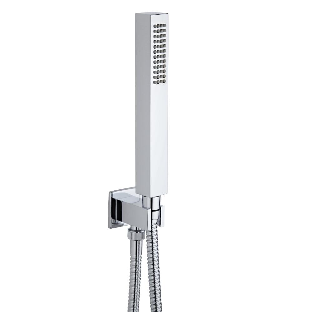 Kit Doccia Moderno con Doccetta, Presa d'Acqua, Clip Murale e Flessibile