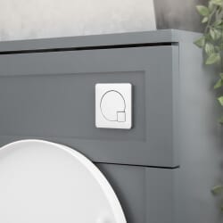 Placca di Comando WC Quadrata – Cromata