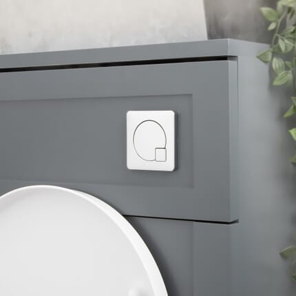 Placca di Comando WC Quadrata – Cromata