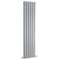 Radiatore di Design Verticale Moderno - Pannello Doppio - Argento - 1500mm x 354mm - Revive
