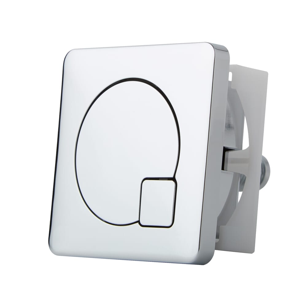 Placca di Comando WC Quadrata – Cromata