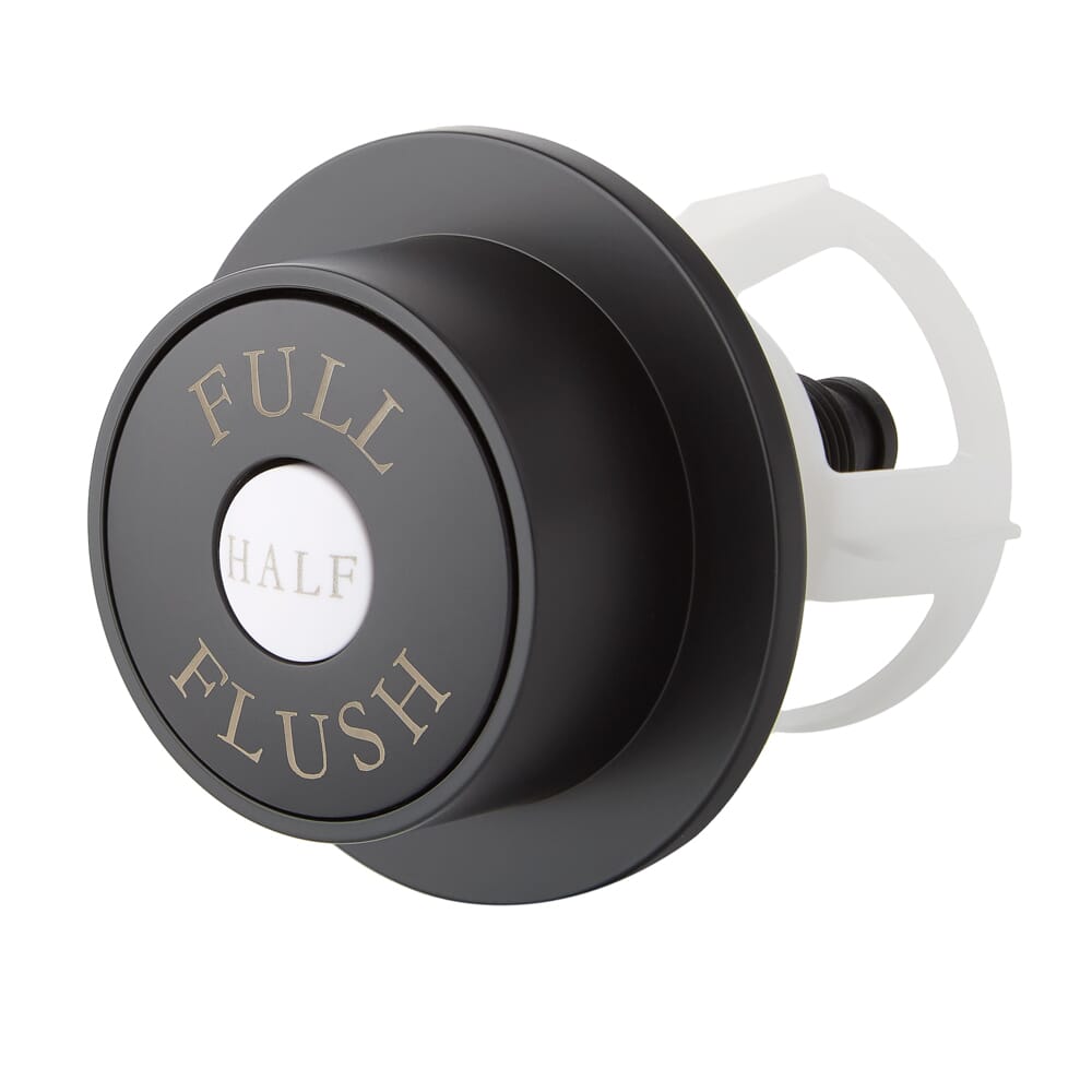 Placca di Comando WC Rotonda - Nera