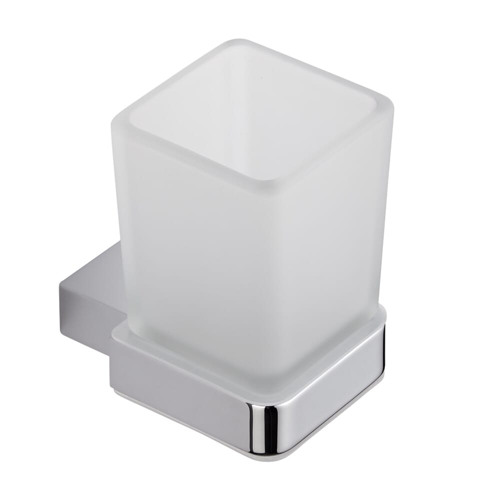 Bicchiere Portaspazzolini WENKO - In Plastica E Bambù, Design Rigato, Bianco/Naturale - Foto 5