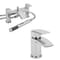 Set di Rubinetti in Stile Moderno per Lavabo e Vasca Completo di Kit Doccia - Razor