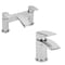 Set di Rubinetti Cromato in Stile Moderno per Lavabo e Vasca - Razor