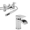 Set di Rubinetti con Miscelatore Lavabo a Cascata e Rubinetto Miscelatore Vasca con Kit Doccia - Razor