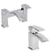 Set di Rubinetti con Miscelatore Lavabo a Cascata e Rubinetto Miscelatore Vasca con Kit Doccia - Wick