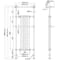 Radiatore Scaldasalviette Tradizionale Elizabeth - Acciaio Cromato - 1500 mm x 575mm - 792 Watt