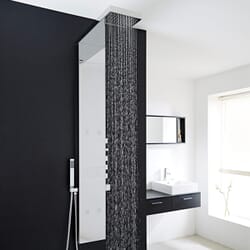 Pannello Doccia Termostatico Idromassaggio Completo di Soffione a Pioggia e Cascata