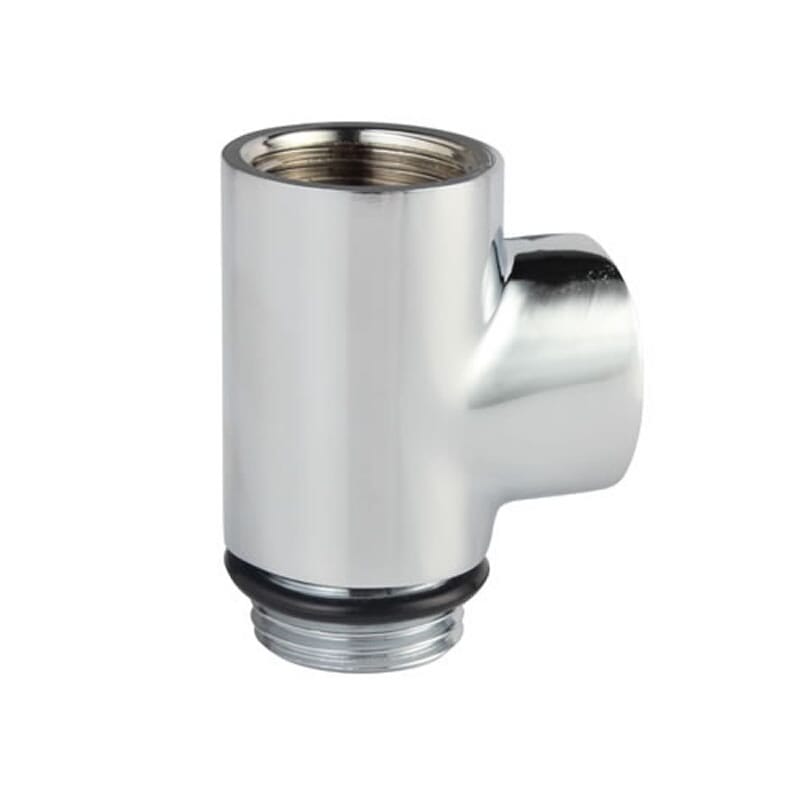 Raccordo a T per Scaldasalviette Misto - Cromato