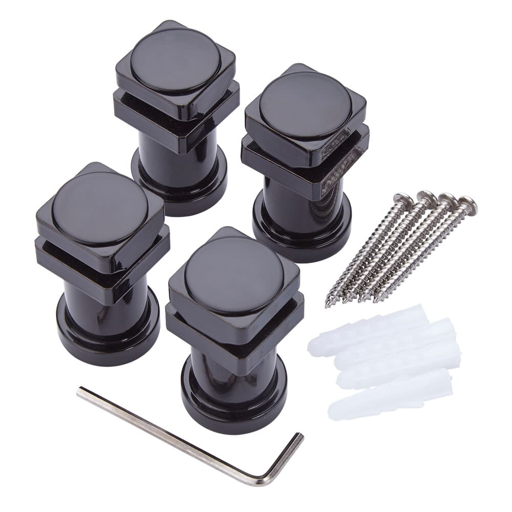 Radiatore di Design Orizzontale Moderno - Pannello Doppio - Nero - 354mm x 1600mm - Sloane