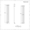 Radiatore di Design Verticale Antracite - 1400mm x 236mm - Pannello Singolo - Revive