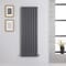 Radiatore di Design Verticale Antracite - 1400mm x 472mm - Pannello Doppio - Revive