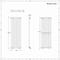 Radiatore di Design Verticale Antracite - 1400mm x 472mm - Pannello Singolo - Revive