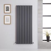 Radiatore di Design Verticale Antracite - 1400mm x 590mm - Pannello Doppio - Revive