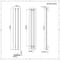 Radiatore di Design Verticale con Attacco Centrale - Alluminio - Antracite - 1600mm x 280mm x 54mm - 736 Watt - Aurora