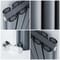 Hudson Reed Revive - Radiatore di Design in Alluminio Verticale (Pannello Doppio) 1800mm x 230mm - Antracite