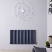 Radiatore di Design Orizzontale Moderno - Pannello Doppio - Antracite - 600mm x 1070mm - Revive Air