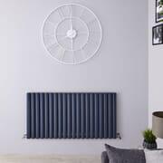 Radiatore di Design Orizzontale Moderno - Pannello Doppio - Antracite - 600mm x 1190mm - Revive Air
