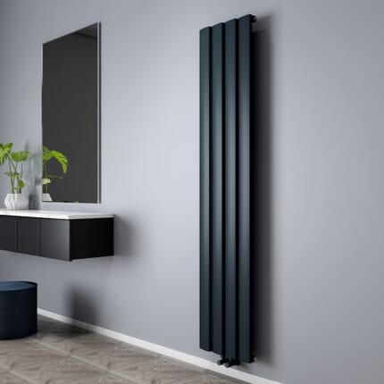 Radiatore di Design Verticale in Alluminio da 1800mm - Scelta di Dimensioni e Finiture - Aris