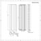 Radiatore di Design Verticale - Alluminio - Grigio Chiaro - 1600mm x 495mm - 1068 Watt - Aloa