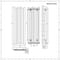 Radiatore di Design Verticale - Alluminio - Antracite - 1600mm x 550mm - 1449 Watt - Laeto