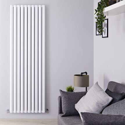Radiatore di Design Verticale Doppio - Bianco - 1800mm x 590mm - Revive Air
