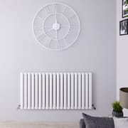 Radiatore di Design Orizzontale Doppio - Bianco - 600mm x 1190mm - Revive Air