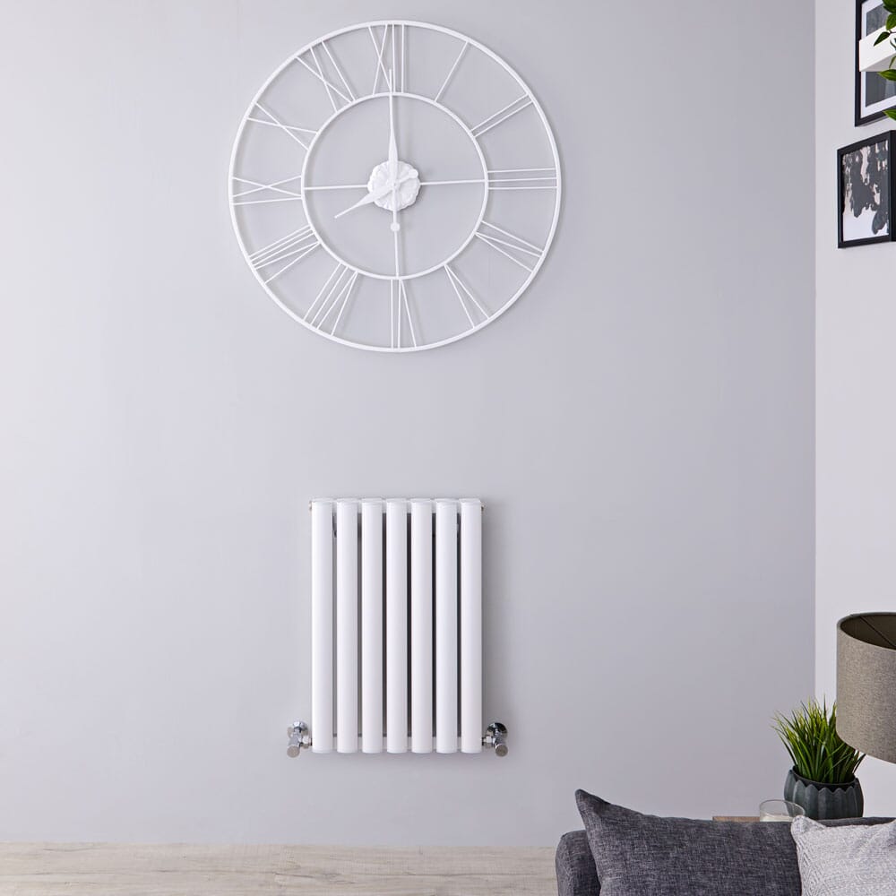 Radiatore di Design Orizzontale Doppio - Bianco - 600mm x 410mm - Revive Air