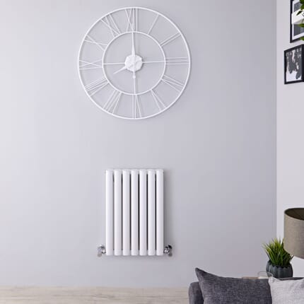 Radiatore di Design Orizzontale Doppio - Bianco - 600mm x 410mm - Revive Air