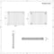 Radiatore di Design Orizzontale Doppio - Bianco - 600mm x 830mm - Revive Air