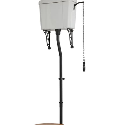 Kit di Scarico per Cassetta Alta - Nero - Elizabeth