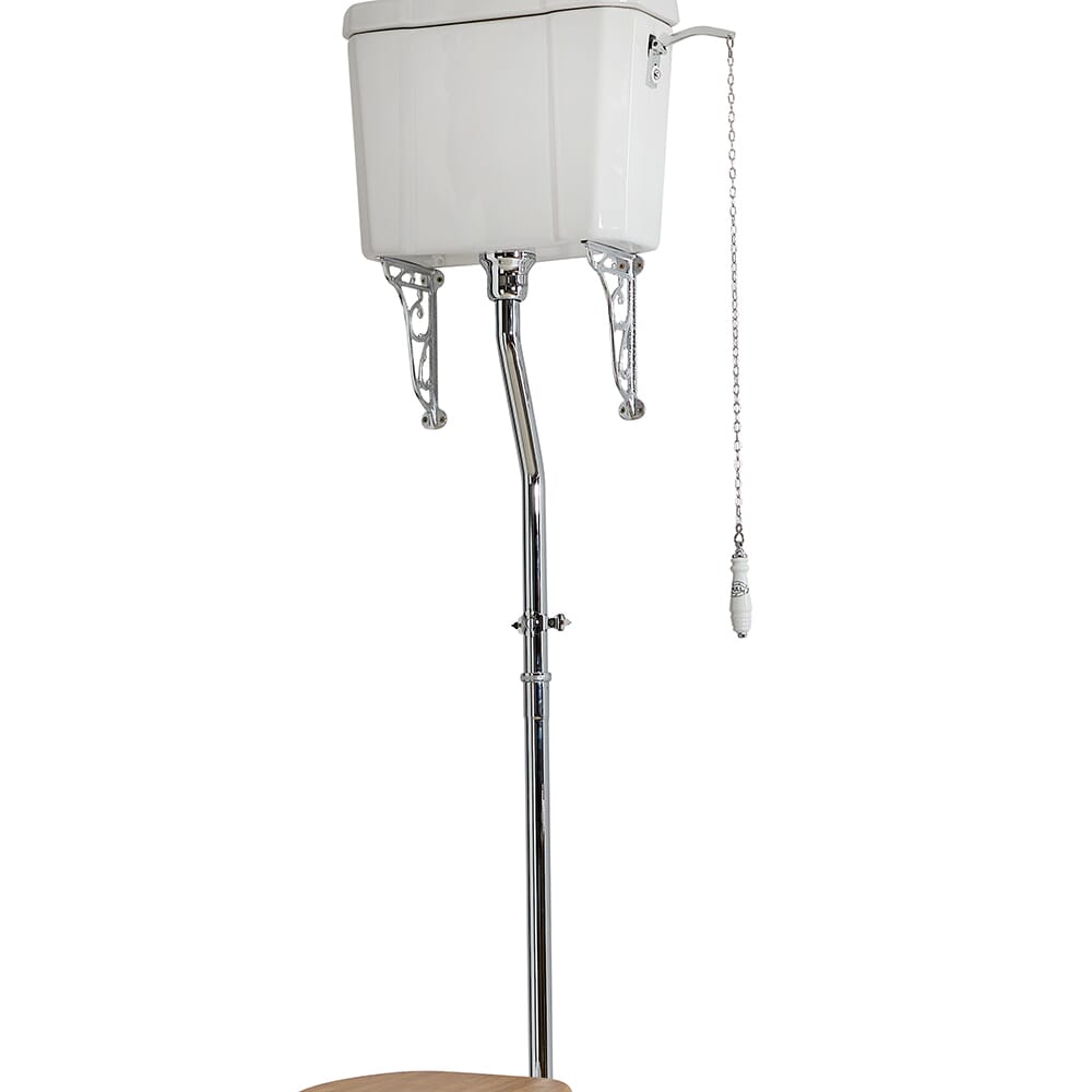 Kit Scarico WC per Cisterna Alta - Cromato - Elizabeth