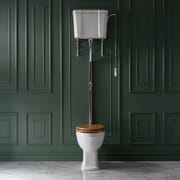 Sanitario WC Tradizionale con Cassetta Alta – Scelta di Leva di Scarico e Copriwater - Richmond