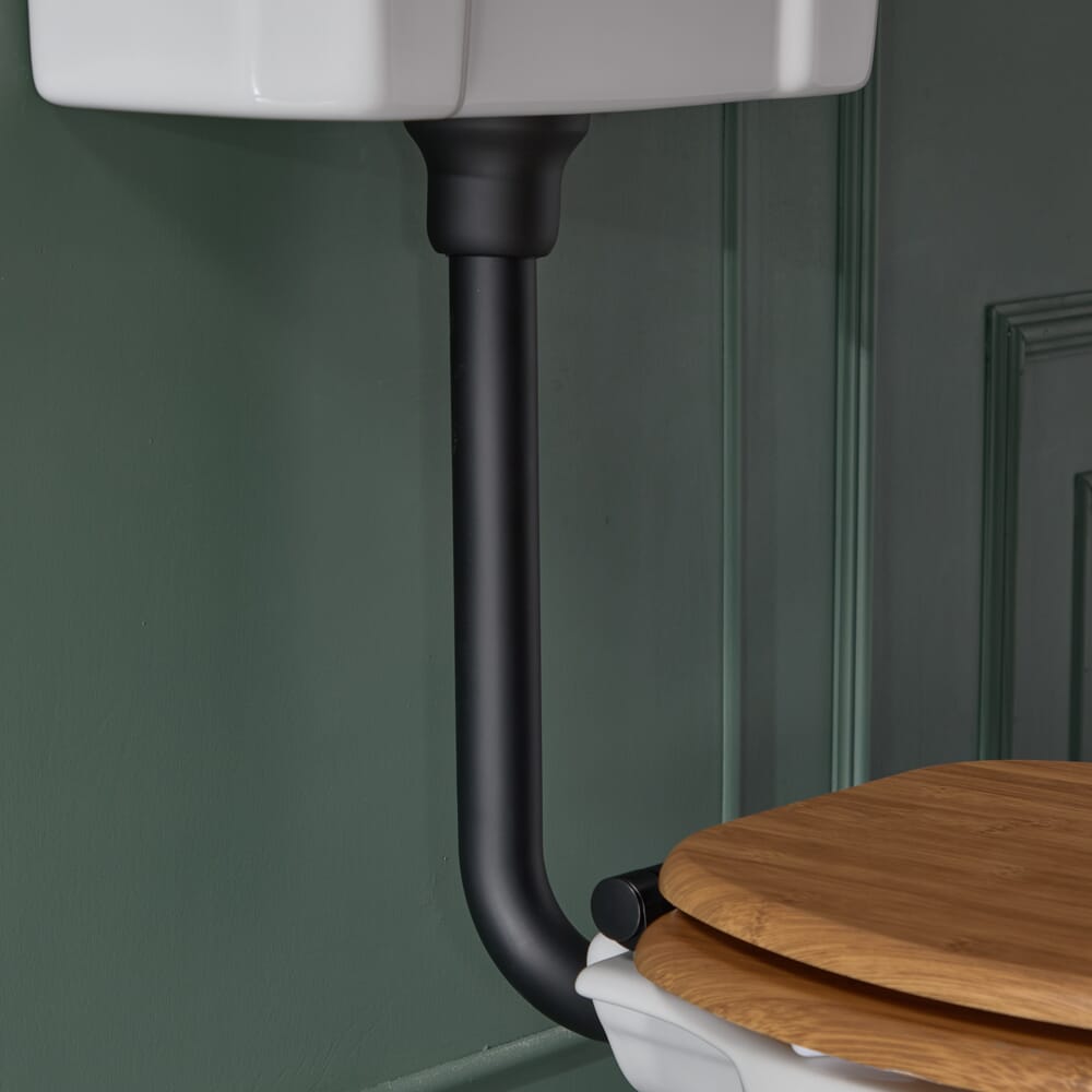 Kit di Scarico per Cassetta Bassa - Nero - Elizabeth