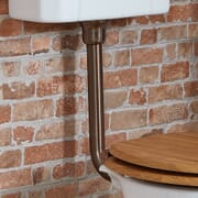 Kit di Scarico per Cassetta Bassa - Bronzo Lucidato ad Olio - Elizabeth