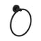 Porta Salviette ad Anello con Finitura Nera Opaca - Nox