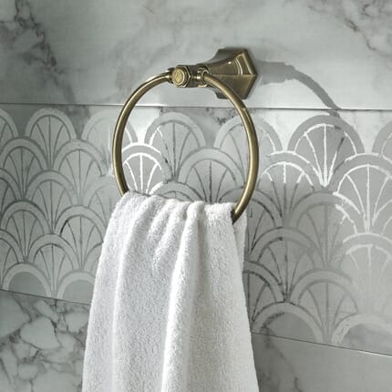 Porta Salviette ad Anello Art Deco - Scelta di Finiture - Earlham