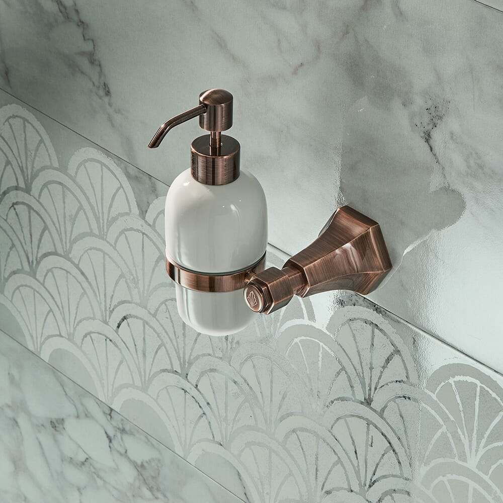 Dispenser Murale per Sapone Liquido - Scelta di Finiture - Earlham