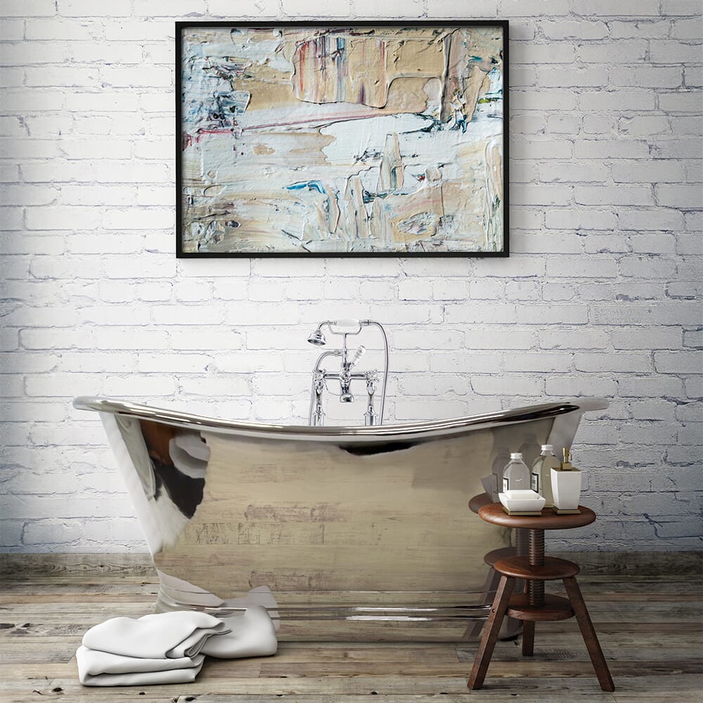 Vasca da Bagno a Doppia Estremità - Interno ed Esterno in Nichel - Scelta di Dimensioni - Sienna