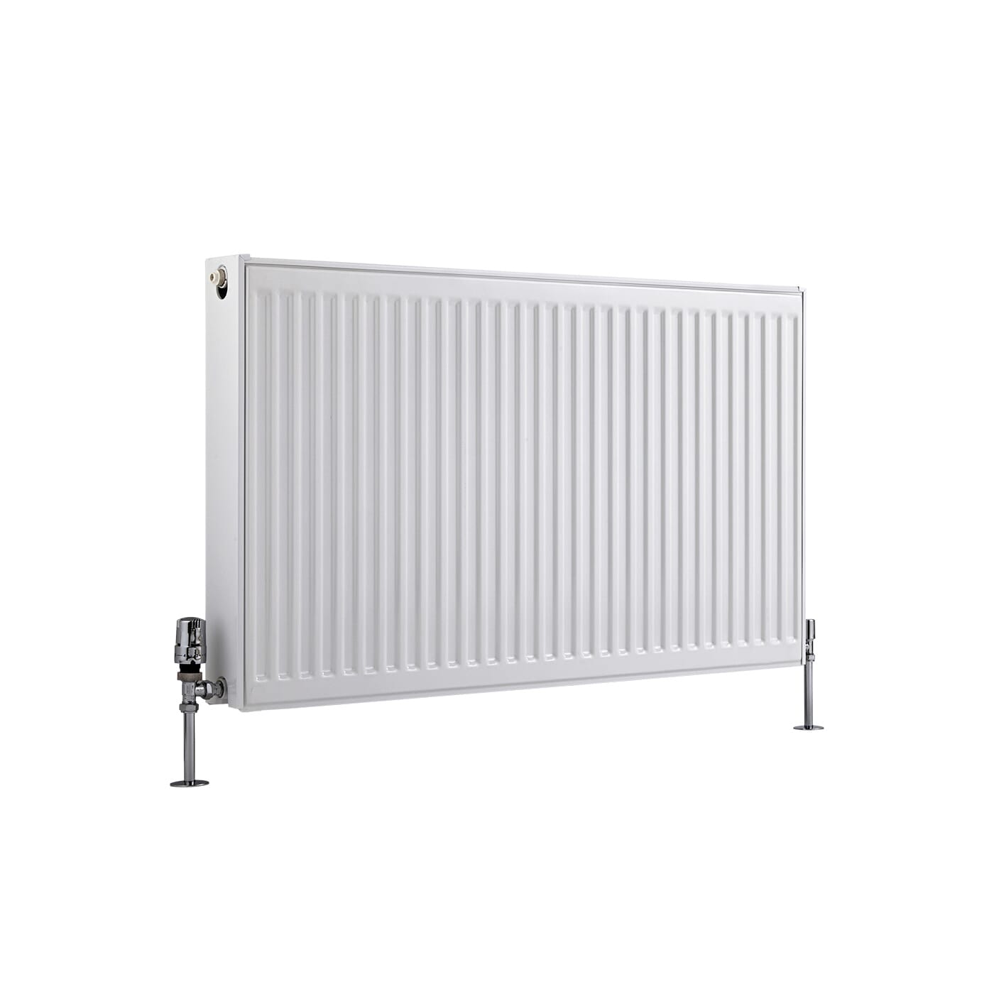 Radiatore a Piastra Orizzontale con Pannello Doppio - Tipo 22 - Bianco - Disponibile in Diverse Misure - Eco