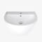 Lavabo Sospeso Moderno Monoforo 530mm x 440mm Ceramica Bianca - Ashbury