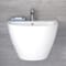 Lavabo Sospeso Moderno Monoforo 530mm x 440mm Ceramica Bianca - Ashbury