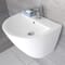 Lavabo Sospeso Moderno Monoforo 530mm x 440mm Ceramica Bianca - Ashbury