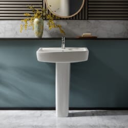 Lavabo Su Colonna 600mm Monoforo - Sandford