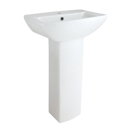 Lavabo su Colonna Moderno da 500mm - (1 foro per Rubinetteria) - Halwell