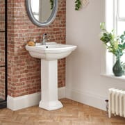 Lavabo Monoforo Tradizionale su Colonna - 605mm - Chester